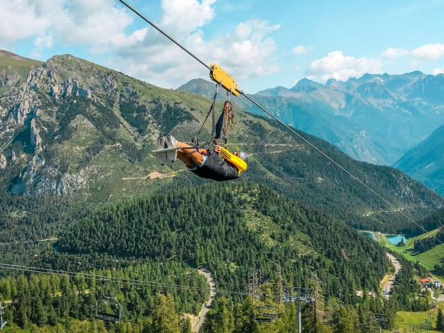 Tyrolienne de la Colmiane