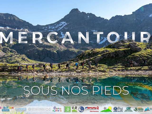 Projection en plein-air : Le Mercantour sous nos pieds