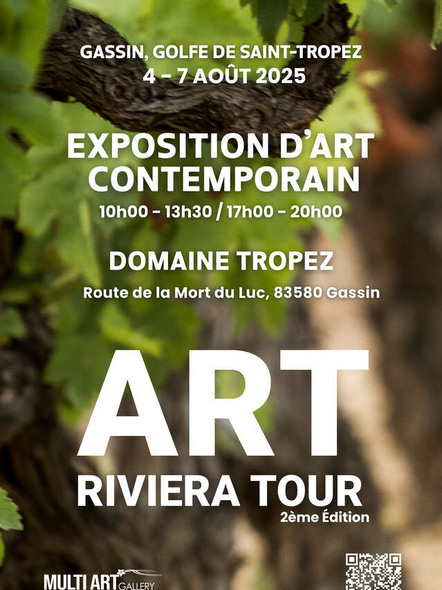 Exposition d'art contemporain au Domaine Tropez